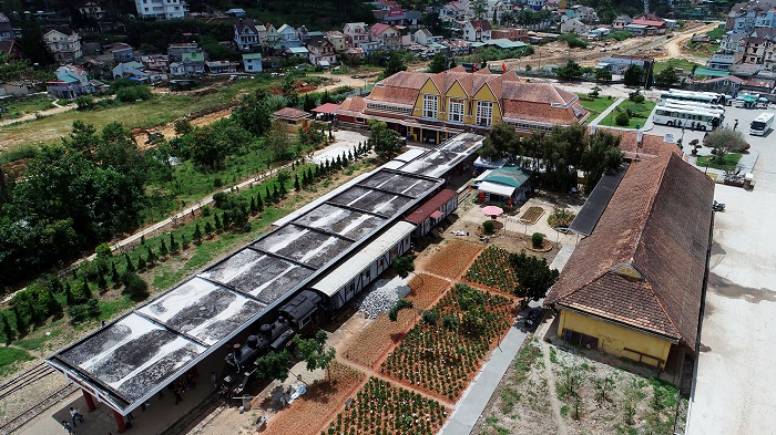 Dalat train station Vietnam, French architecture